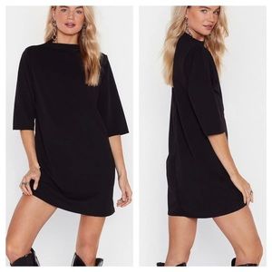 NWT Nasty Gal Shift Black Dress